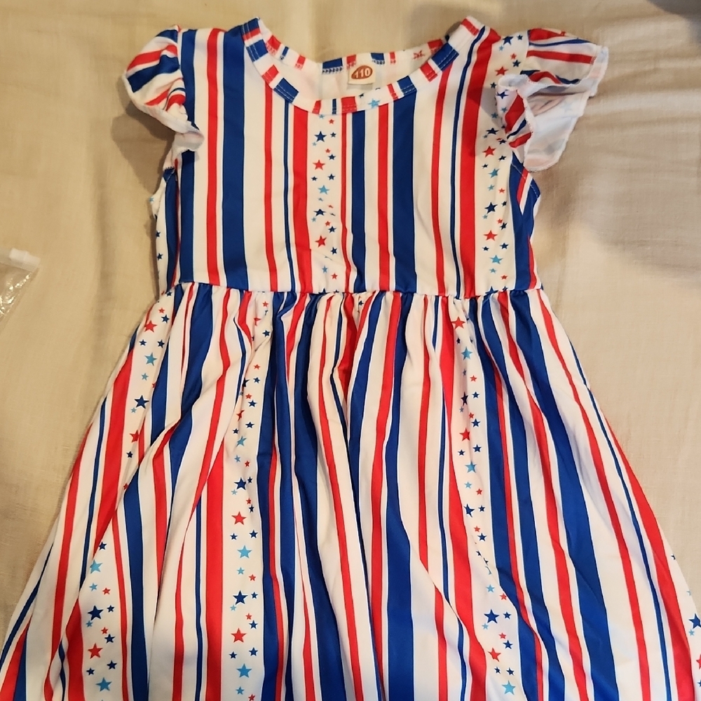 Red White And Blue Kids Dress